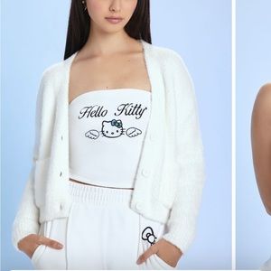 NWT Hello kitty Angel Velour Tube Top